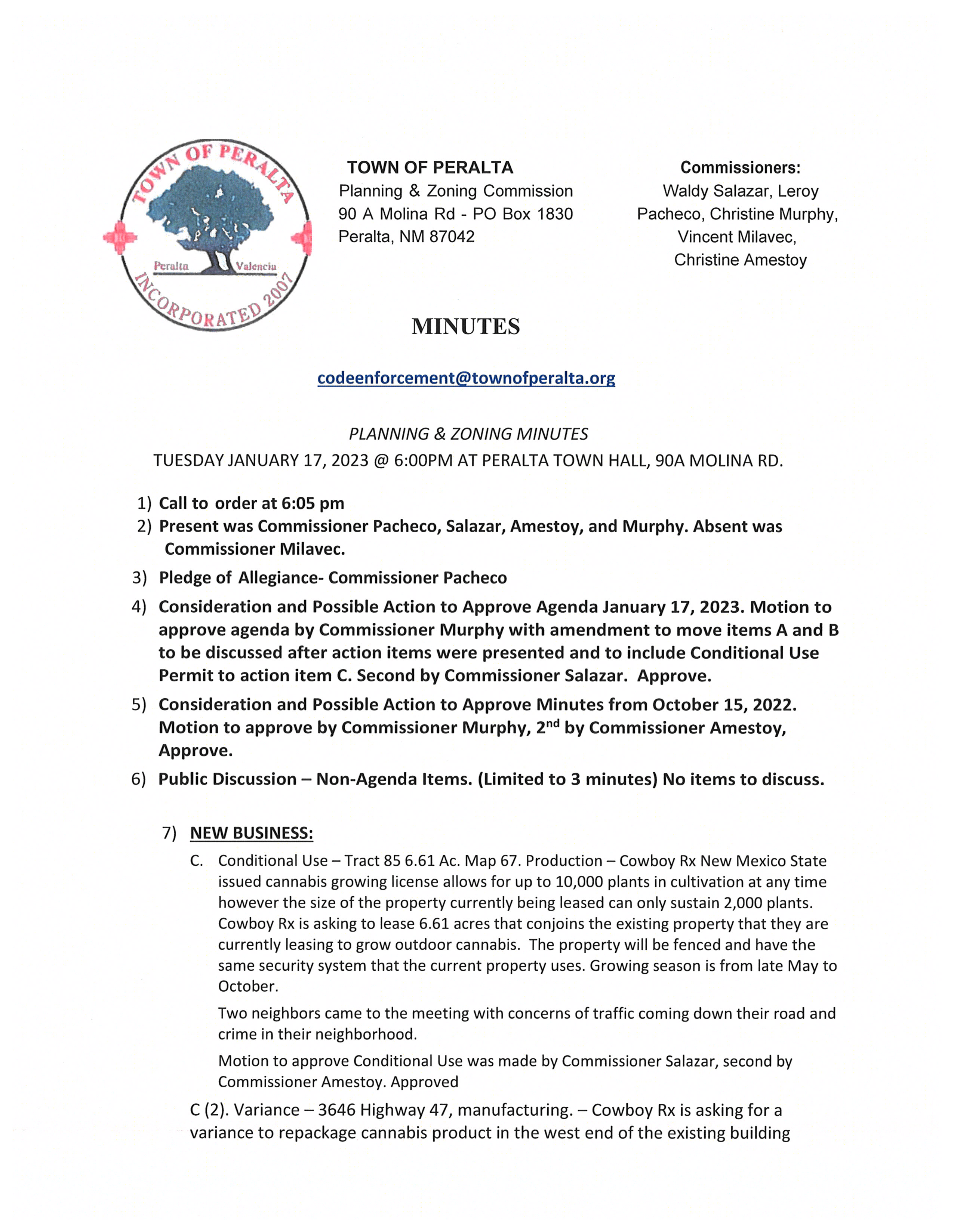 PZ Minutes 1 17 23 1